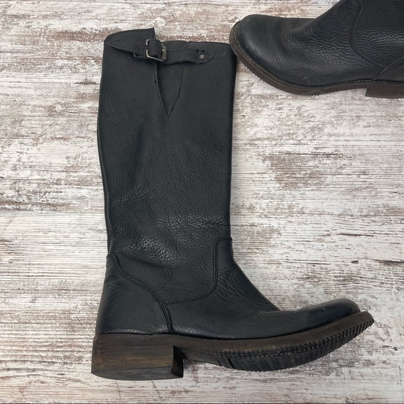 INDEPENDENT BOOT COMPANY Tall Black Leather Riding Boots - Picture 5 of 8